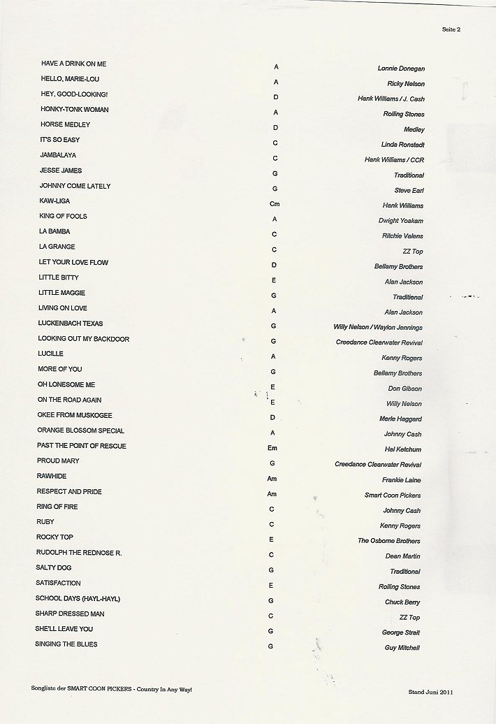 SCP Songlist Page 2